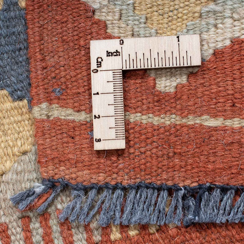 Tapis de couloir Tapis Kelim - Splash - 182 x 61 cm - rouille
