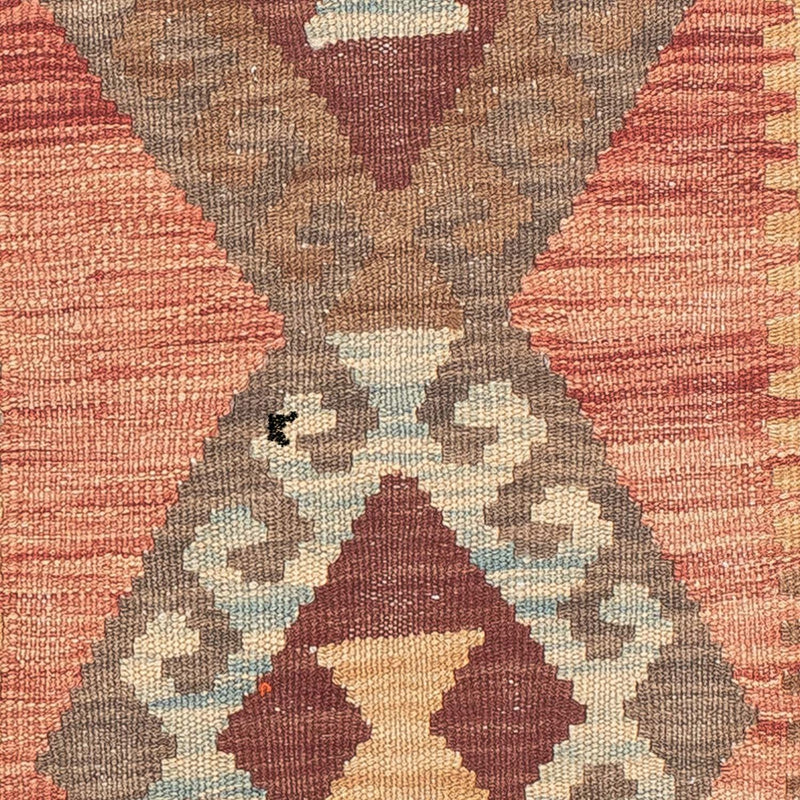 Tapis de couloir Tapis Kelim - Splash - 202 x 67 cm - rouge clair