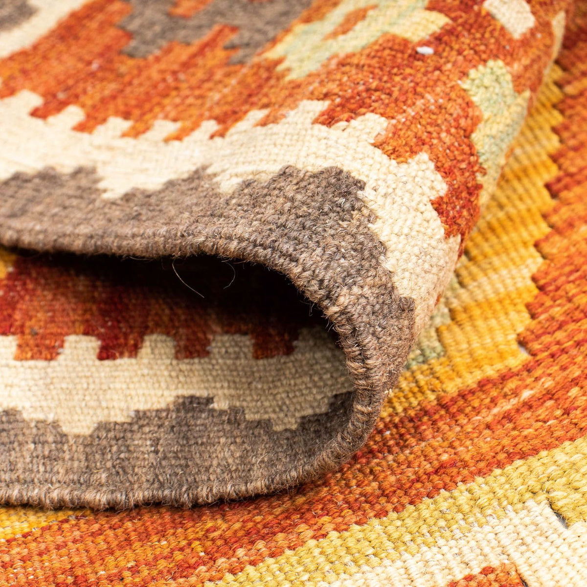 Tapis de couloir Tapis Kelim - Oriental - 191 x 72 cm - rouille