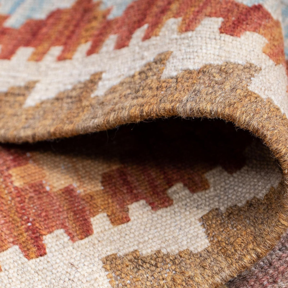 Tapis de couloir Tapis Kelim - Splash - 189 x 69 cm - multicolore