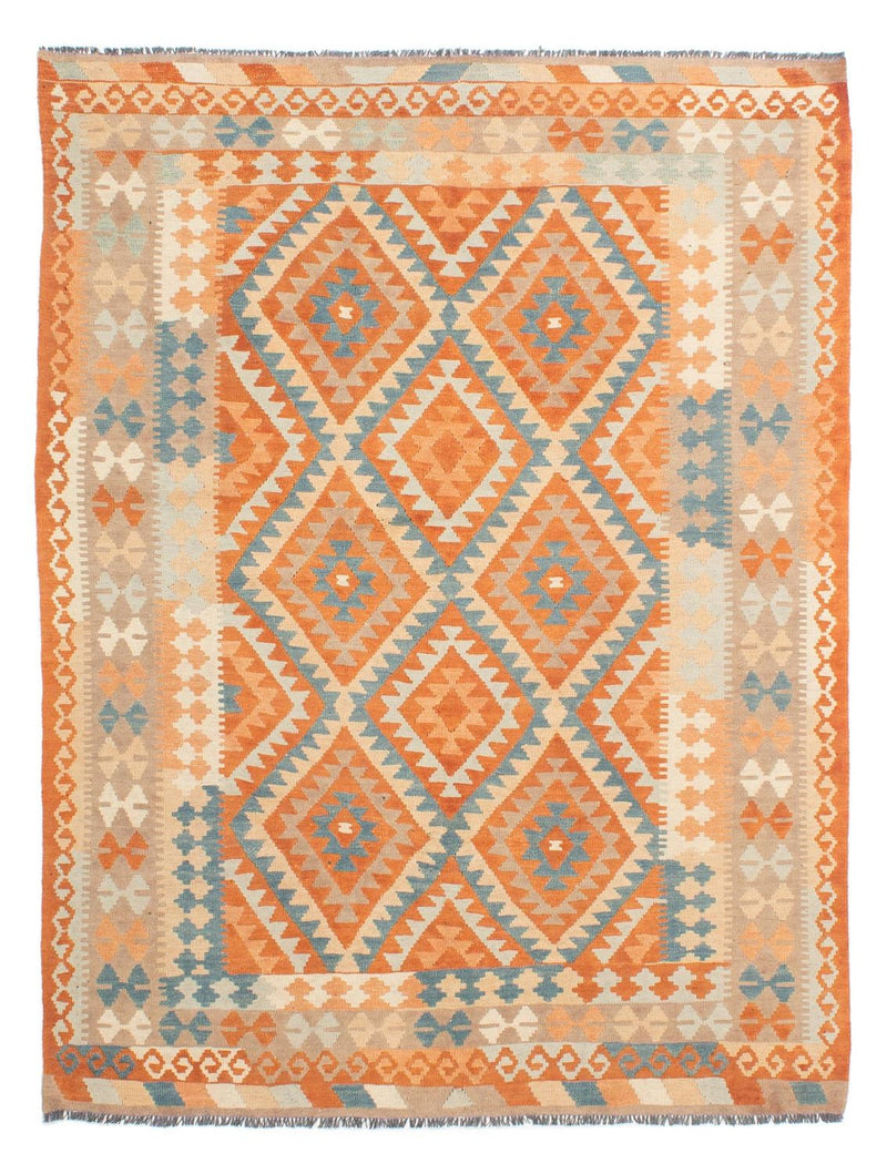 Tapis Kelim - Splash - 214 x 159 cm - multicolore