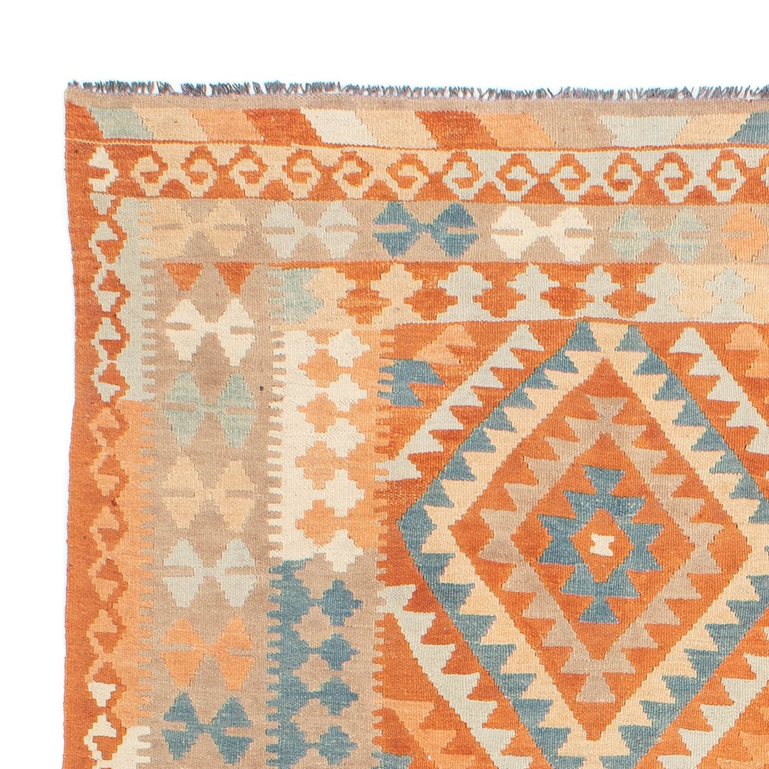 Tapis Kelim - Splash - 214 x 159 cm - multicolore