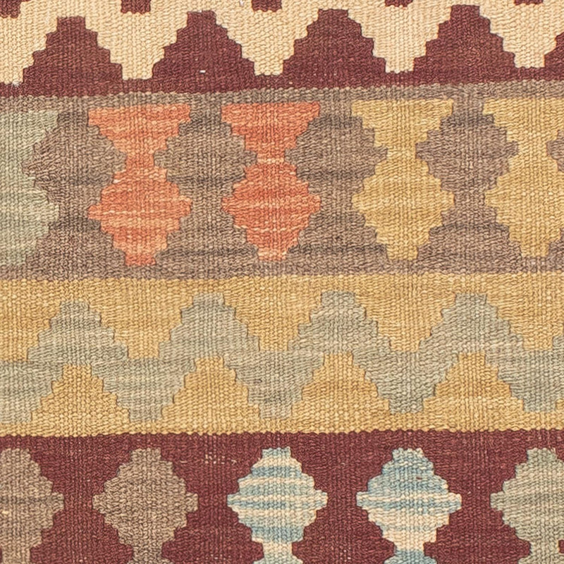 Tapis de couloir Tapis Kelim - Splash - 200 x 62 cm - multicolore