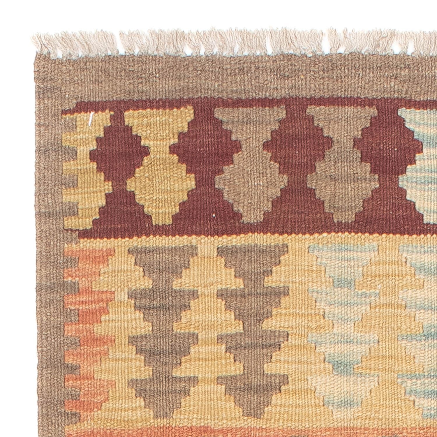Tapis de couloir Tapis Kelim - Splash - 200 x 62 cm - multicolore