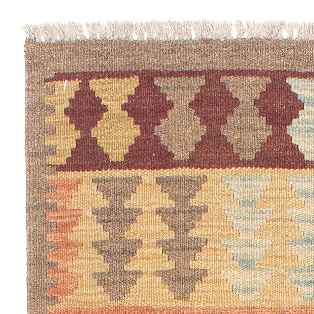 Tapis de couloir Tapis Kelim - Splash - 200 x 62 cm - multicolore