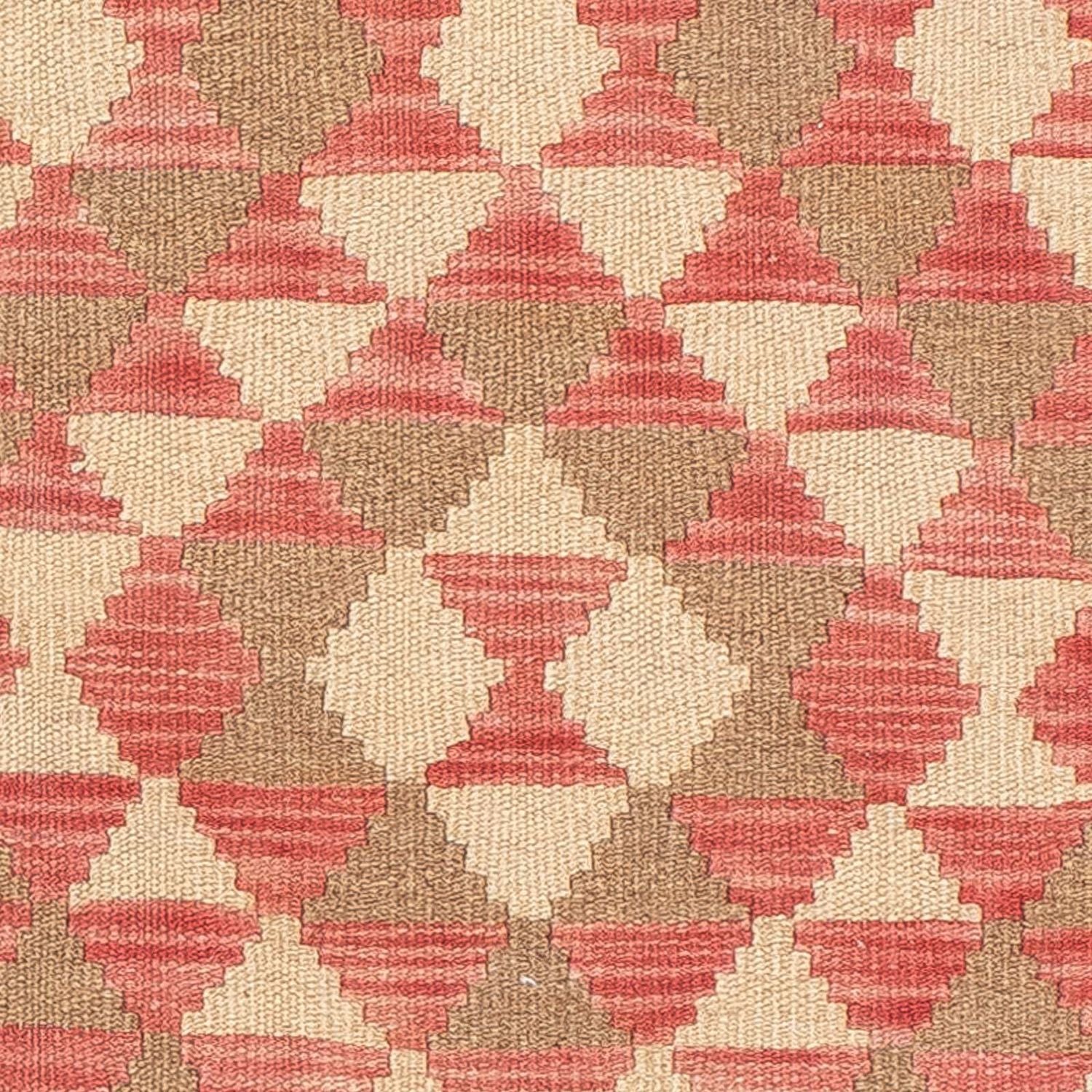 Tapis de couloir Tapis Kelim - Splash - 203 x 60 cm - rouge clair