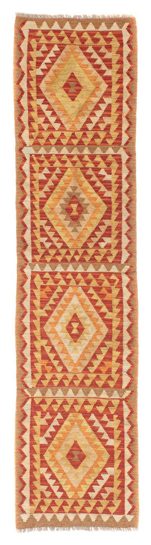 Tapis de couloir Tapis Kelim - Splash - 222 x 57 cm - multicolore
