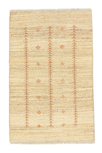Tapis Gabbeh - Persan - 152 x 98 cm - beige