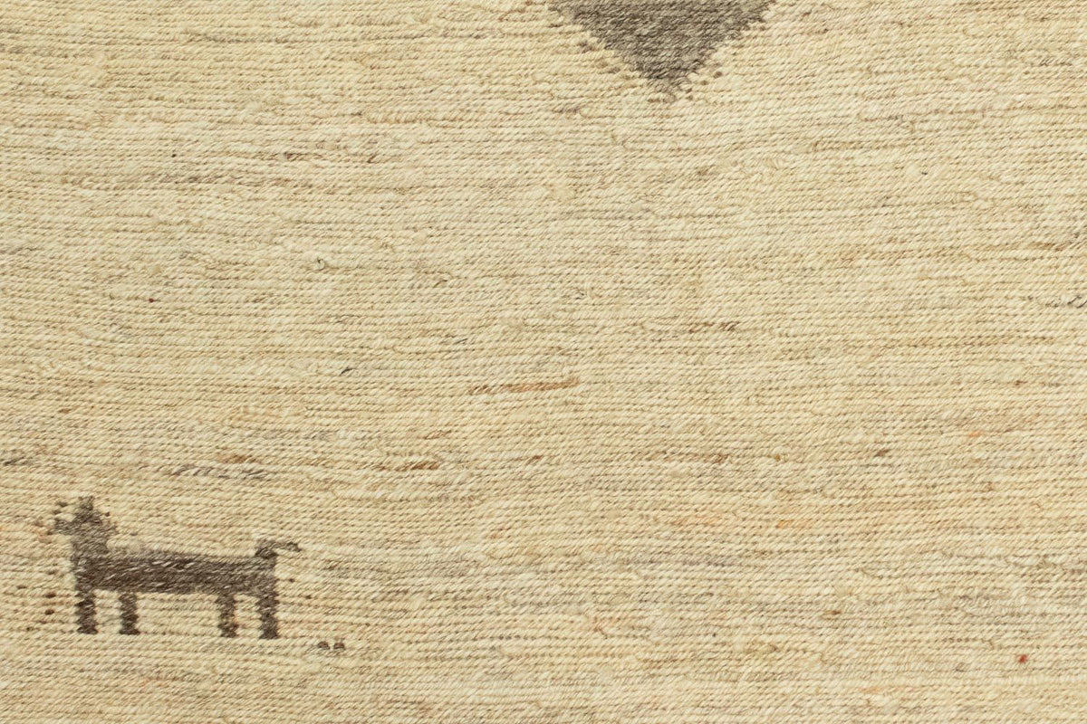 Tapis Gabbeh - Persan - 205 x 138 cm - beige