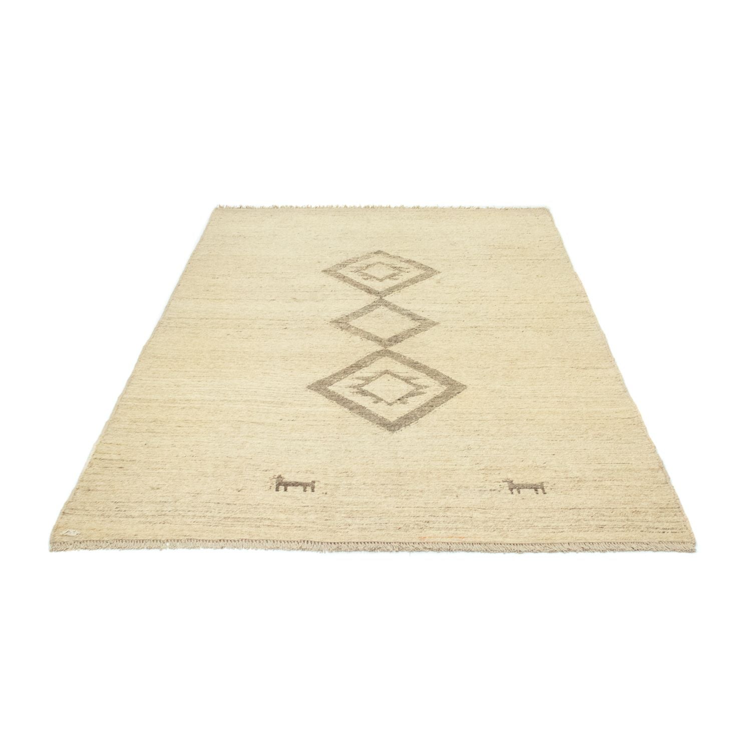 Tapis Gabbeh - Persan - 205 x 138 cm - beige