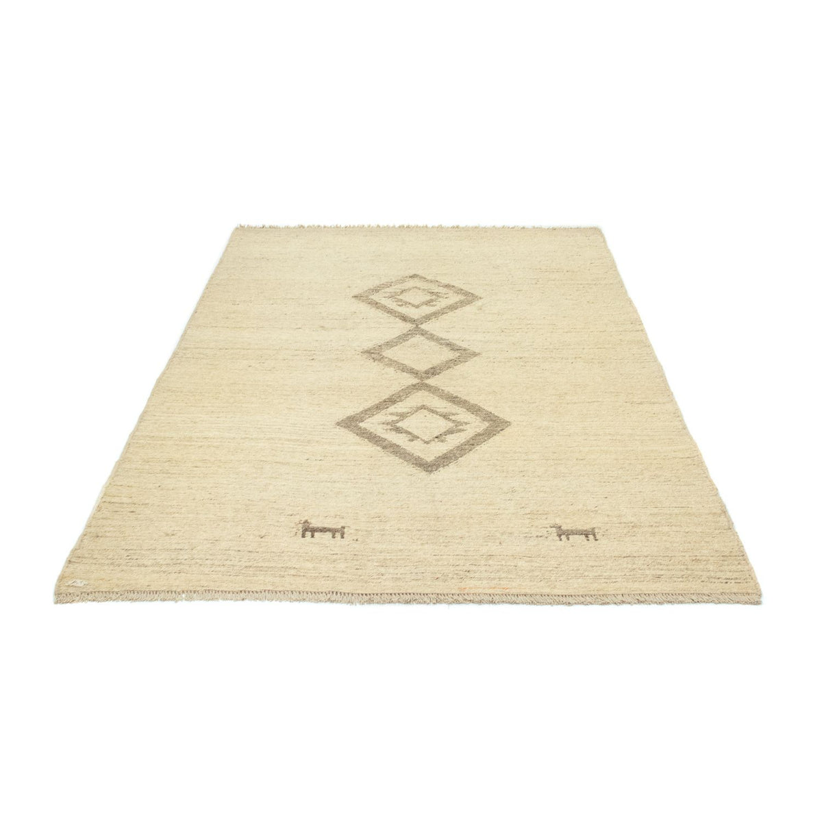 Tapis Gabbeh - Persan - 205 x 138 cm - beige