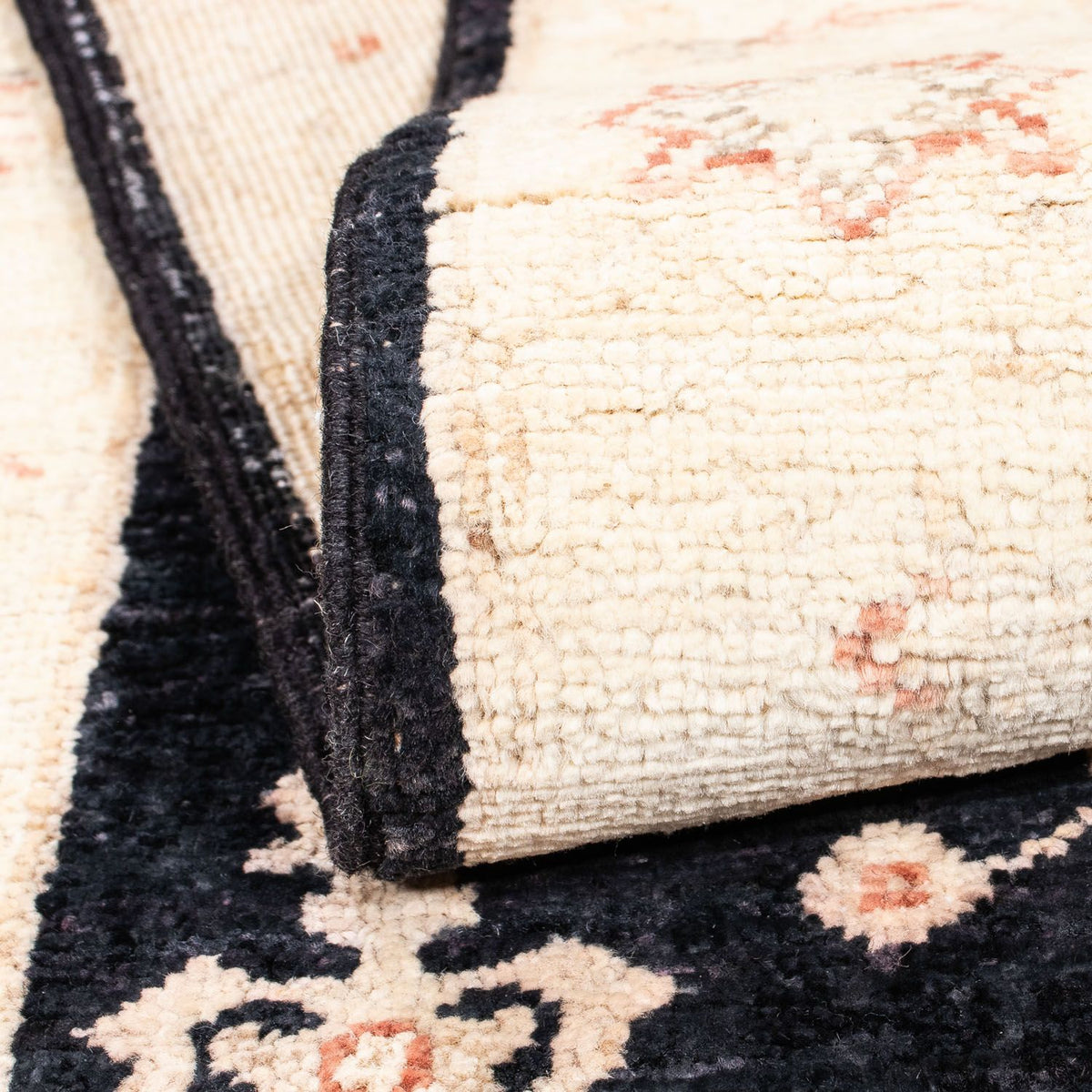 Tapis de couloir Tapis Ziegler - 242 x 79 cm - bleu foncé