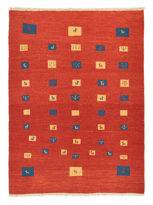 Tapis Gabbeh - Persan - 225 x 164 cm - rouge