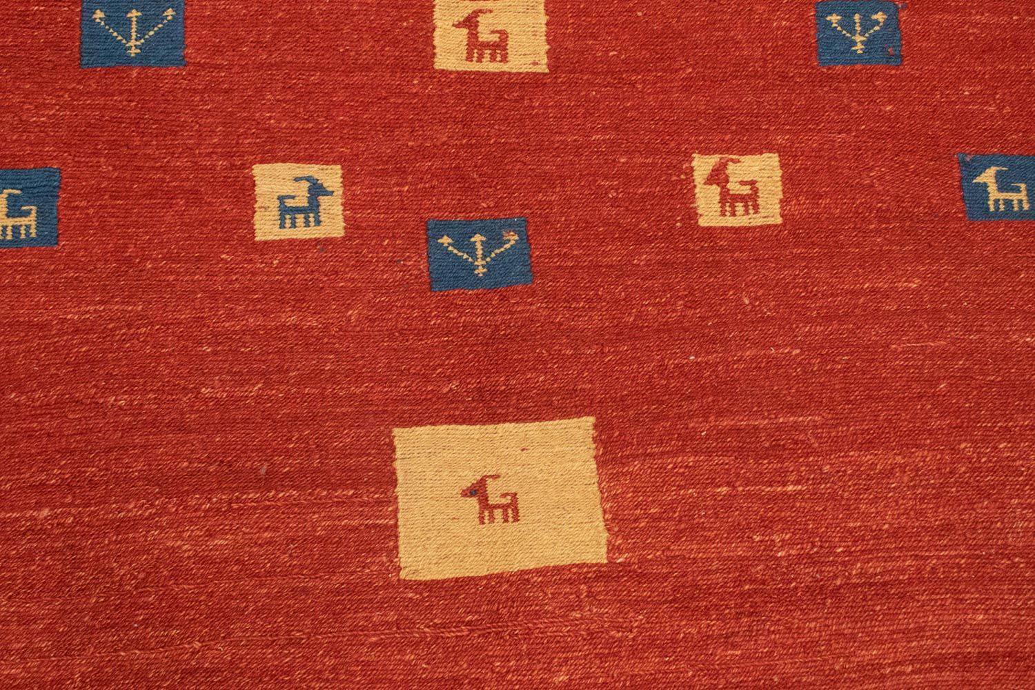 Tapis Gabbeh - Persan - 225 x 164 cm - rouge