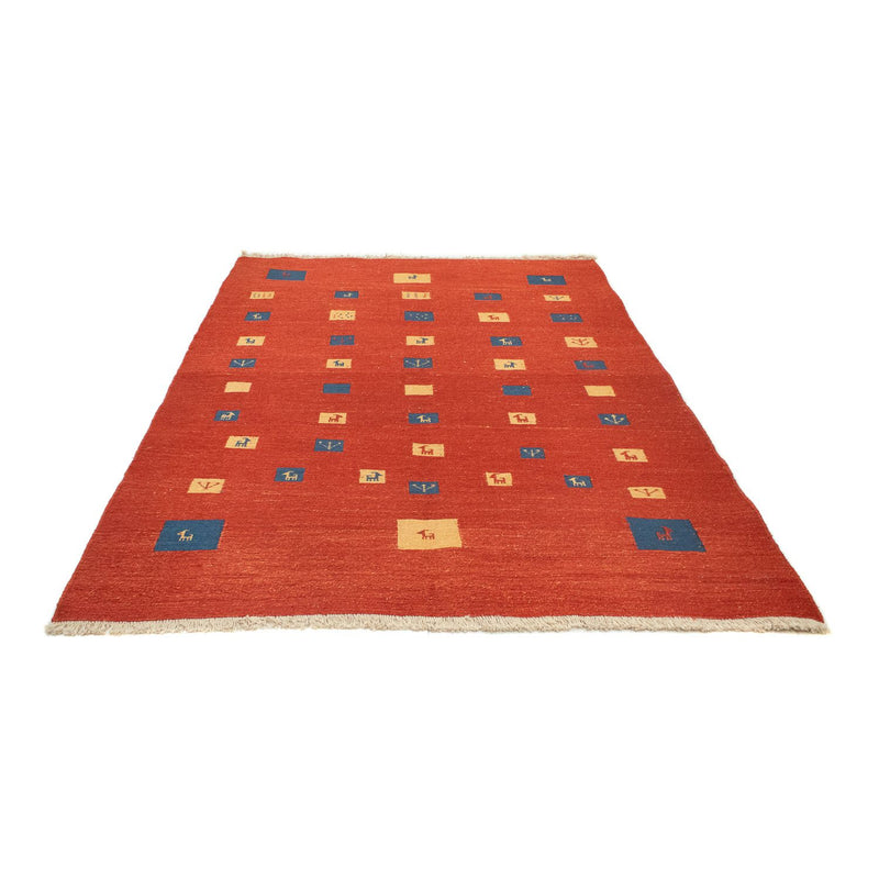 Tapis Gabbeh - Persan - 225 x 164 cm - rouge