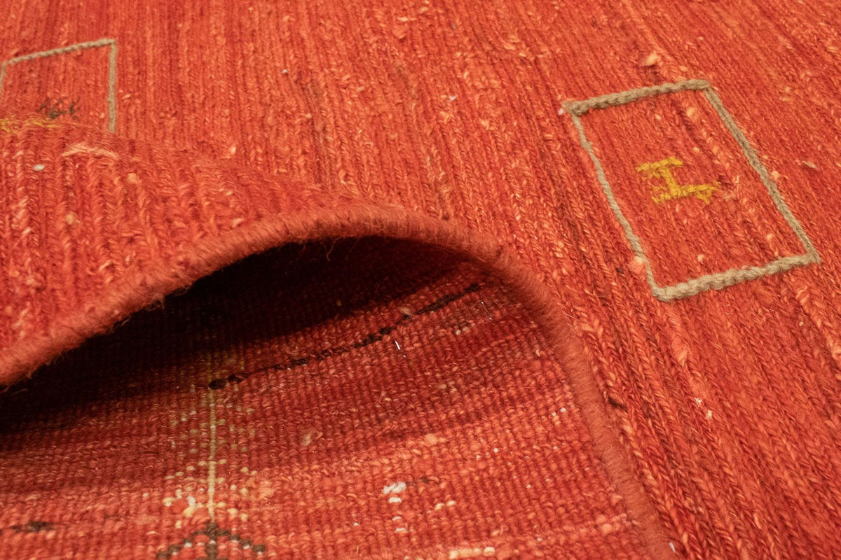 Tapis Gabbeh - Persan - 198 x 143 cm - rouge