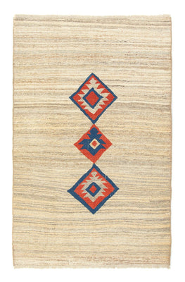 Tapis Gabbeh - Persan - 193 x 121 cm - beige
