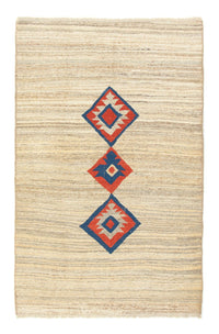 Tapis Gabbeh - Persan - 193 x 121 cm - beige