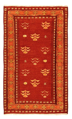 Tapis Gabbeh - Loribaft Persan - 150 x 97 cm - rouge foncé