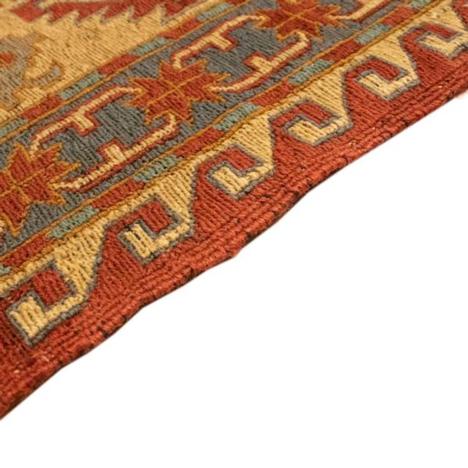 Tapis Kelim - Oriental - 248 x 206 cm - rouge foncé
