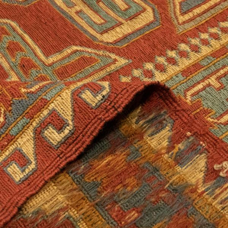 Tapis Kelim - Oriental - 248 x 206 cm - rouge foncé