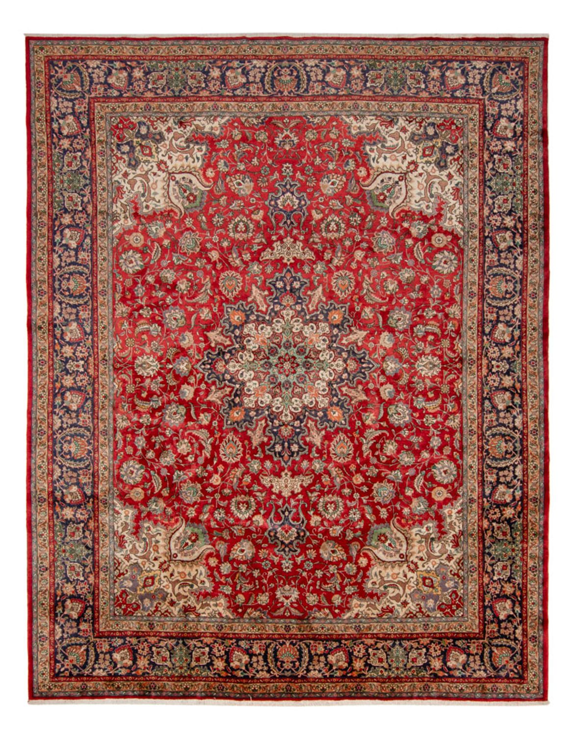 Tapis persan - Tabriz - 434 x 343 cm - rouge