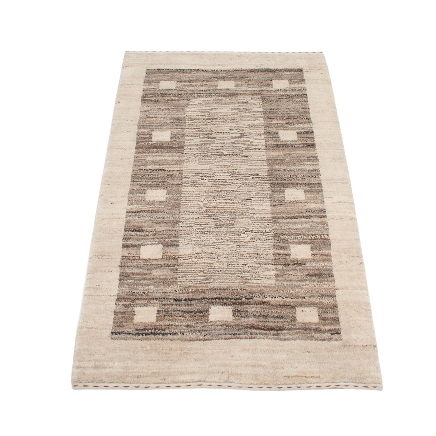 Gabbeh Teppich - Perser - 122 x 76 cm - natur