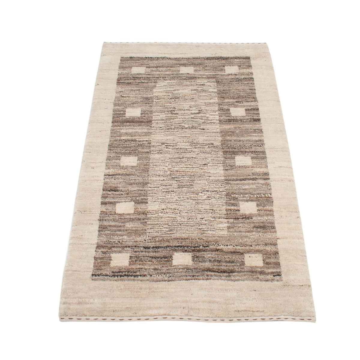 Tapis Gabbeh - Persan - 122 x 76 cm - naturel