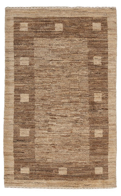 Tapis Gabbeh - Persan - 126 x 77 cm - naturel
