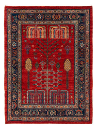 Tapis Gabbeh - Persan Kashkuli - 120 x 85 cm - rouge
