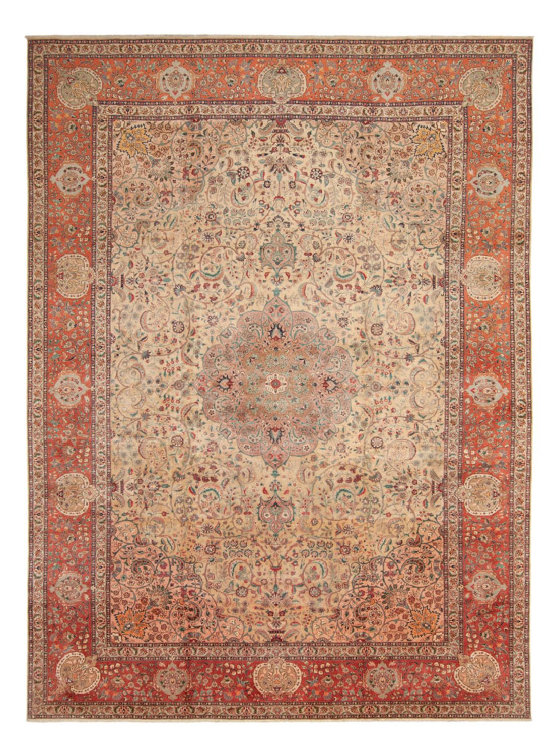 Tapis persan - Tabriz - Royal - 486 x 350 cm - beige
