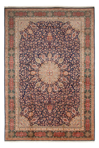 Tapis persan - Tabriz - Royal - 517 x 352 cm - bleu foncé