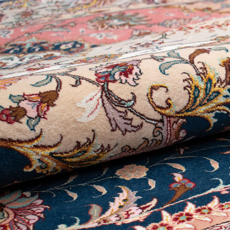 Tapis persan - Tabriz - Premium ronde  - 500 x 500 cm - bleu