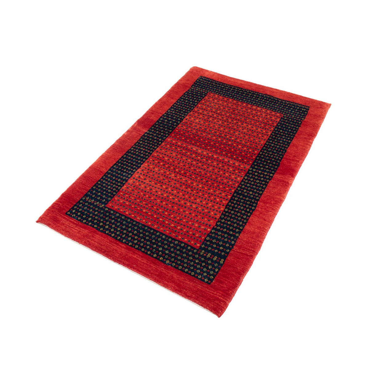 Tapis Gabbeh - Loribaft Persan - 136 x 82 cm - rouge
