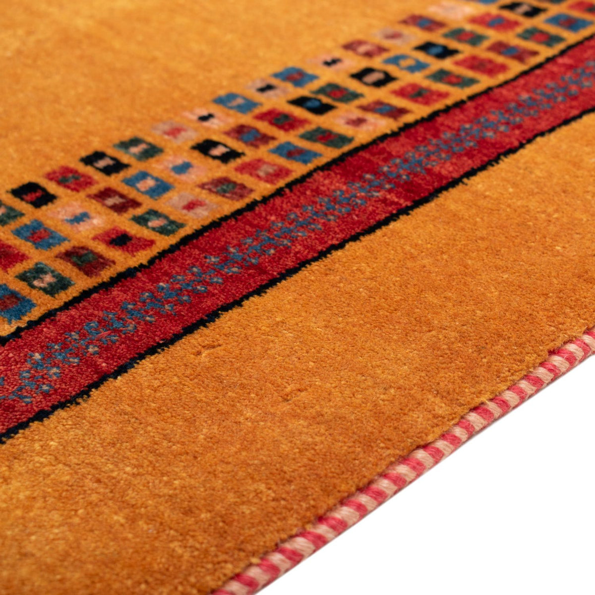 Tapis Gabbeh - Loribaft Persan - 118 x 84 cm - or