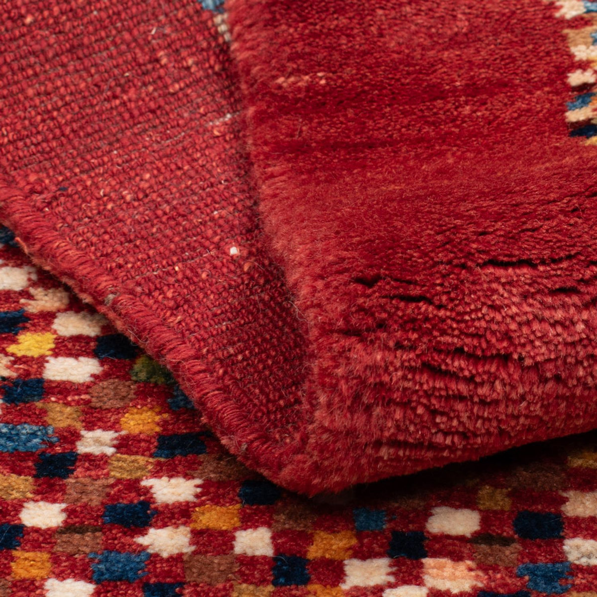 Tapis Gabbeh - Loribaft Persan - 135 x 72 cm - multicolore