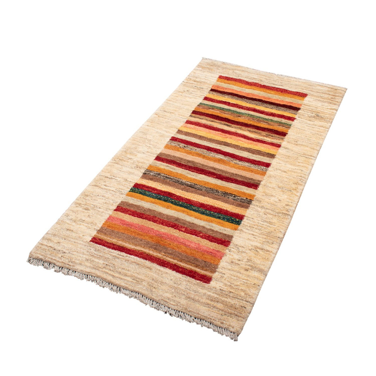 Tapis Gabbeh - Loribaft Persan - 137 x 74 cm - multicolore