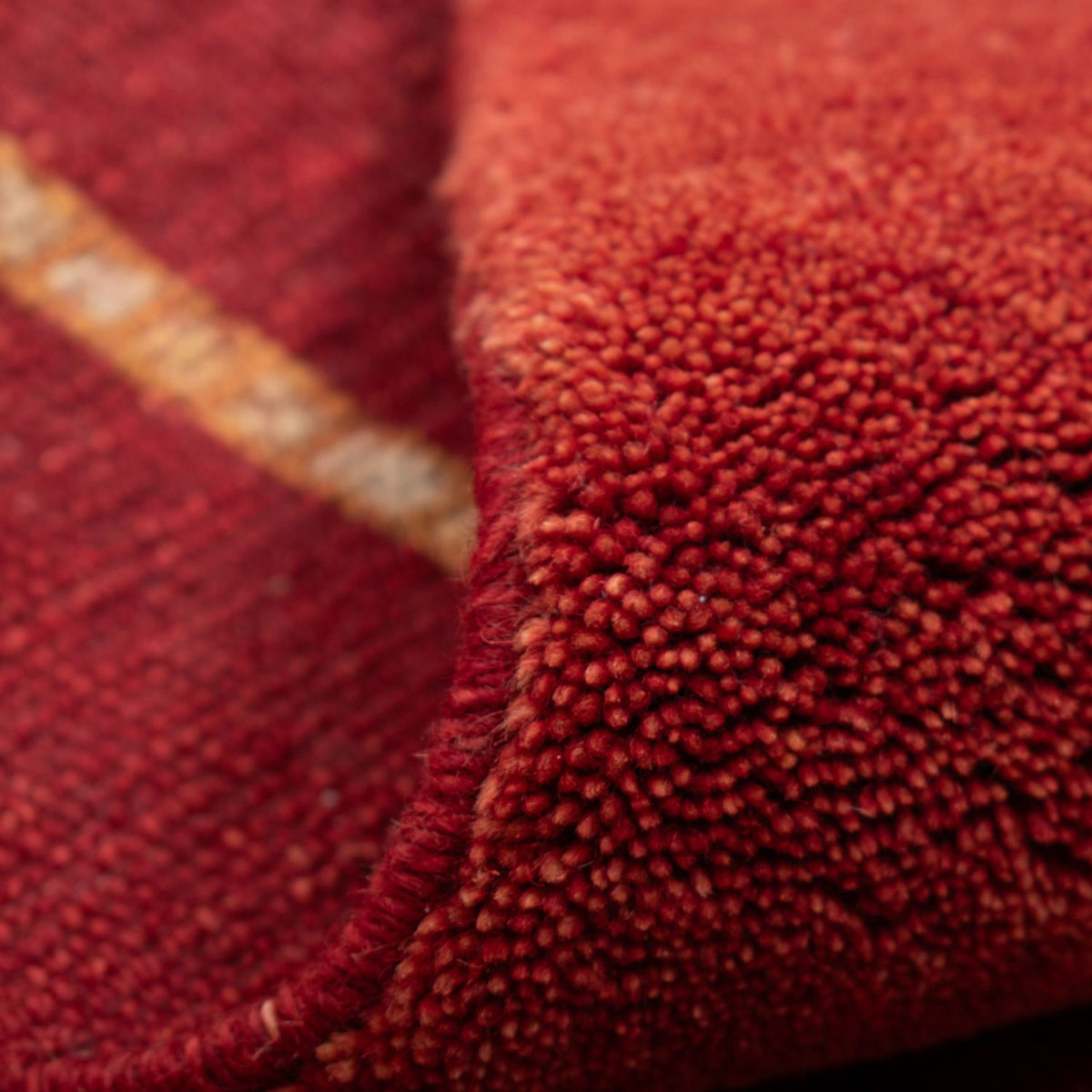 Tapis Gabbeh - Loribaft Persan - 133 x 84 cm - rouge