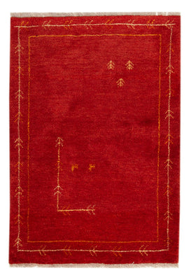 Tapis Gabbeh - Loribaft Persan - 126 x 85 cm - rouge