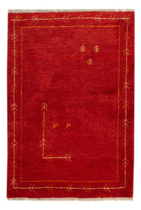 Tapis Gabbeh - Loribaft Persan - 126 x 85 cm - rouge