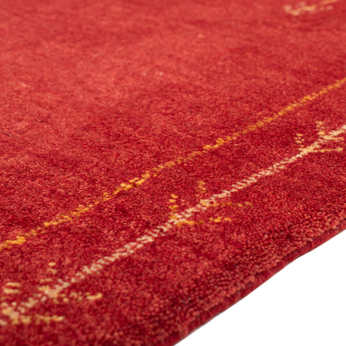 Tapis Gabbeh - Loribaft Persan - 126 x 85 cm - rouge
