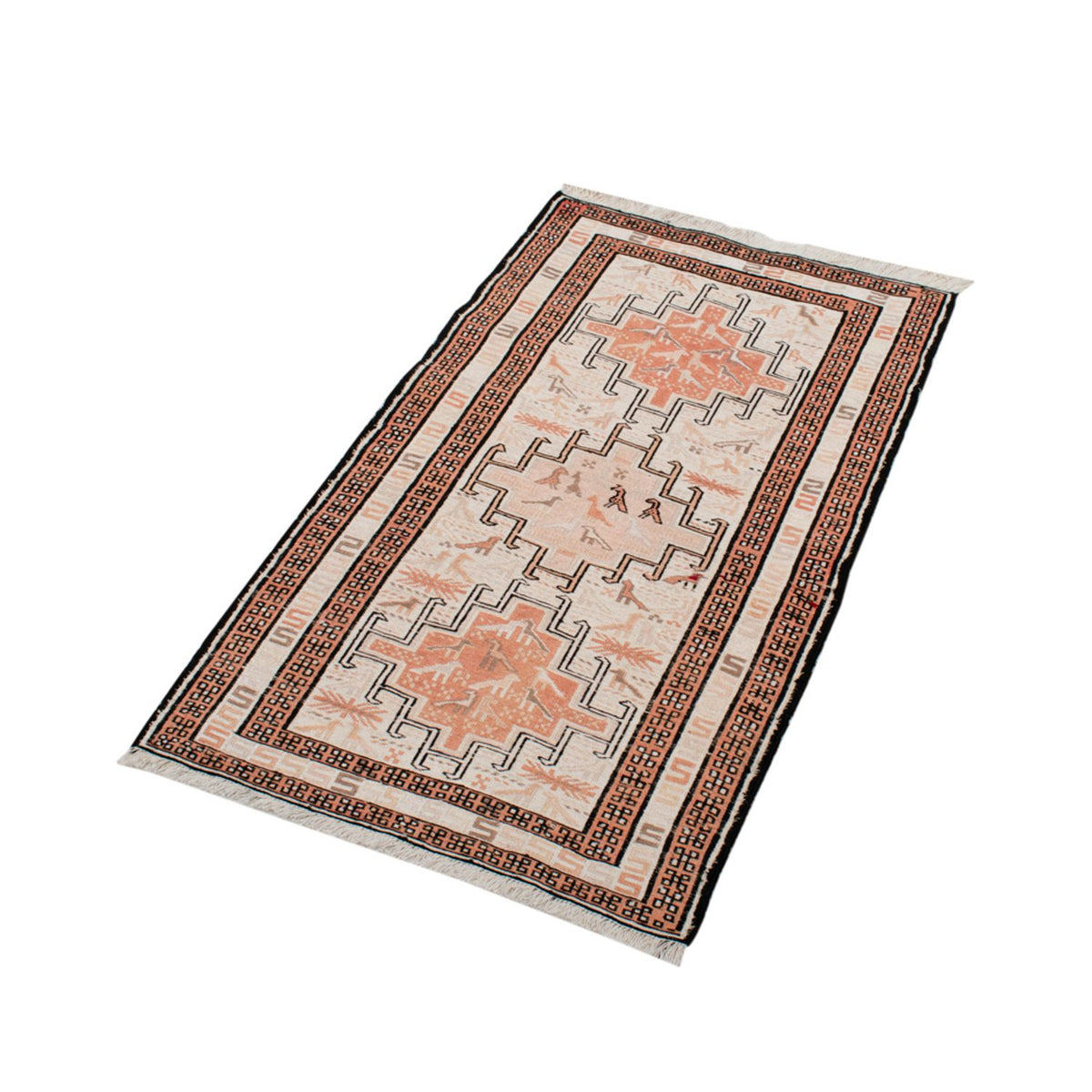 Tapis Kelim - Oriental - 103 x 62 cm - beige