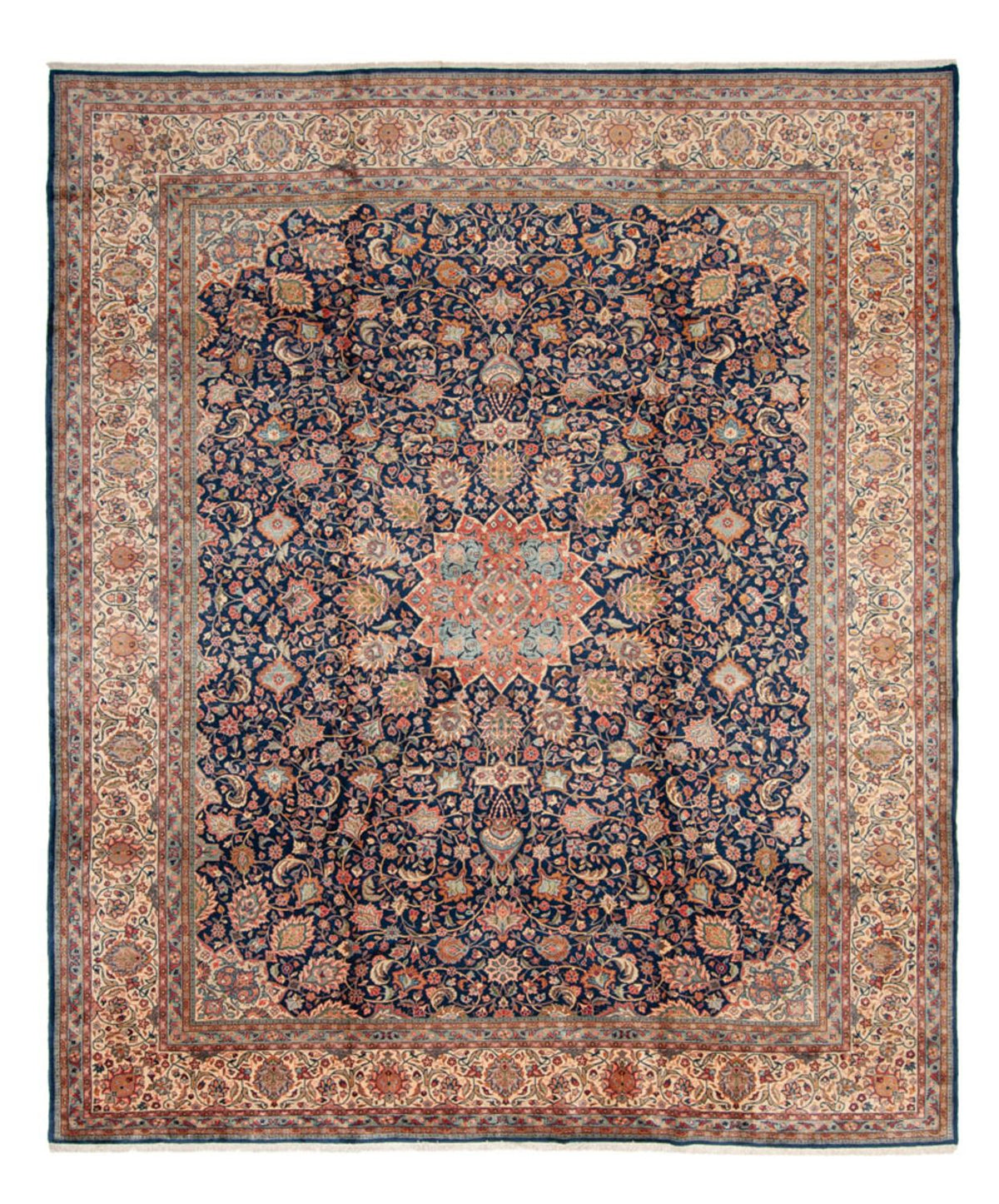 Tapis persan - Classique - 430 x 348 cm - bleu foncé