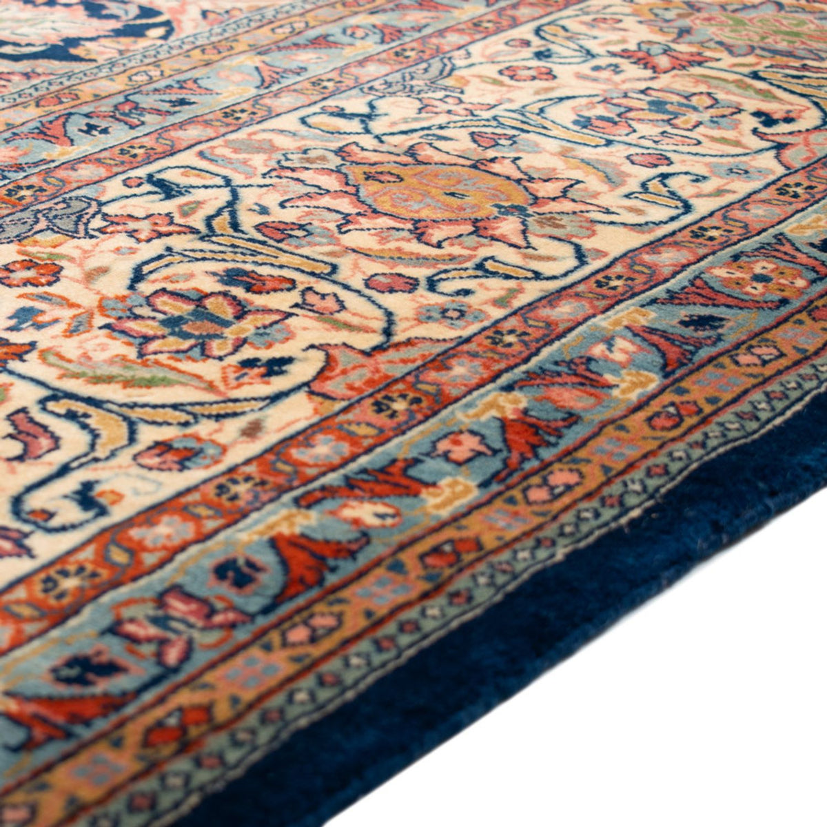 Tapis persan - Classique - 430 x 348 cm - bleu foncé