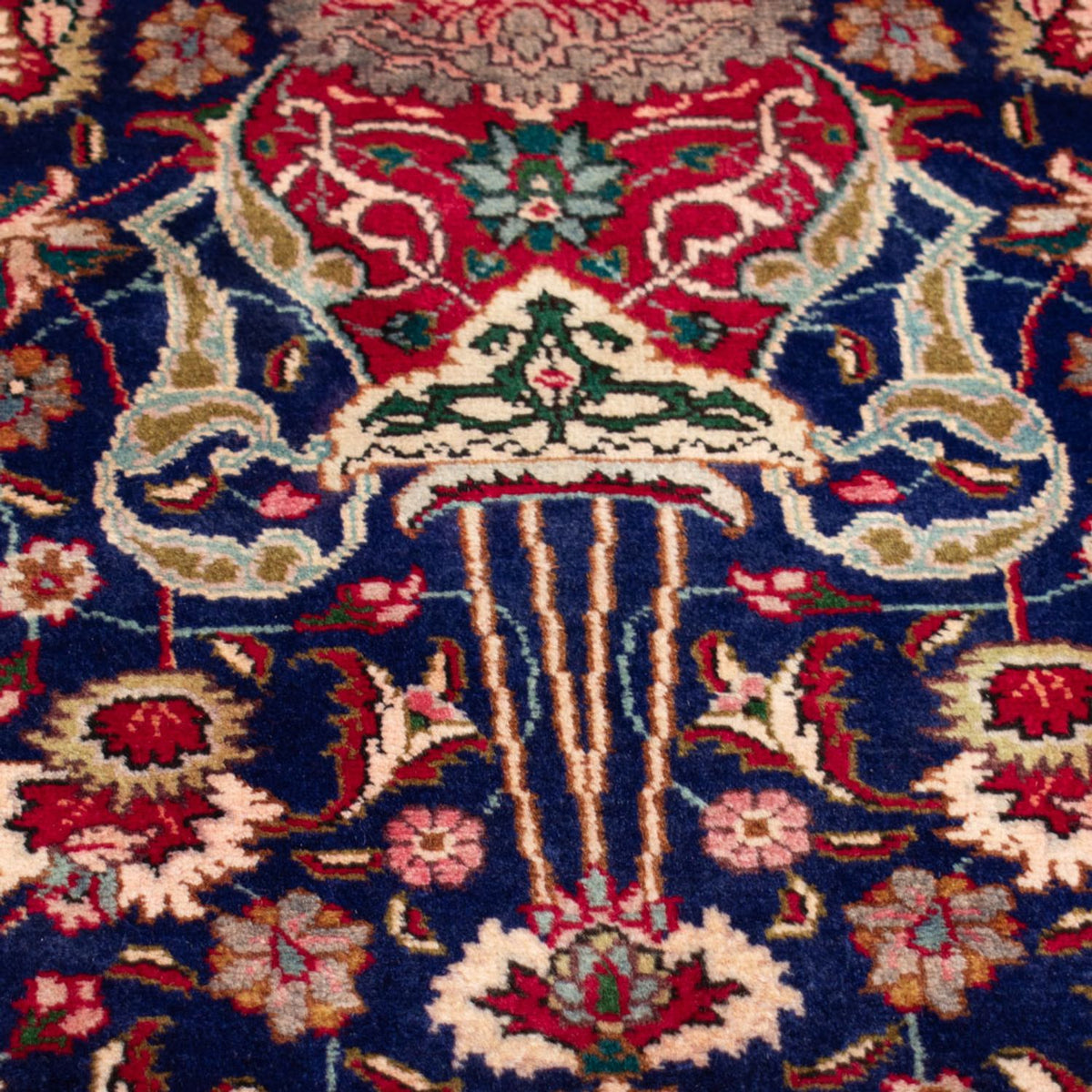 Tapis persan - Tabriz - 440 x 354 cm - bleu foncé