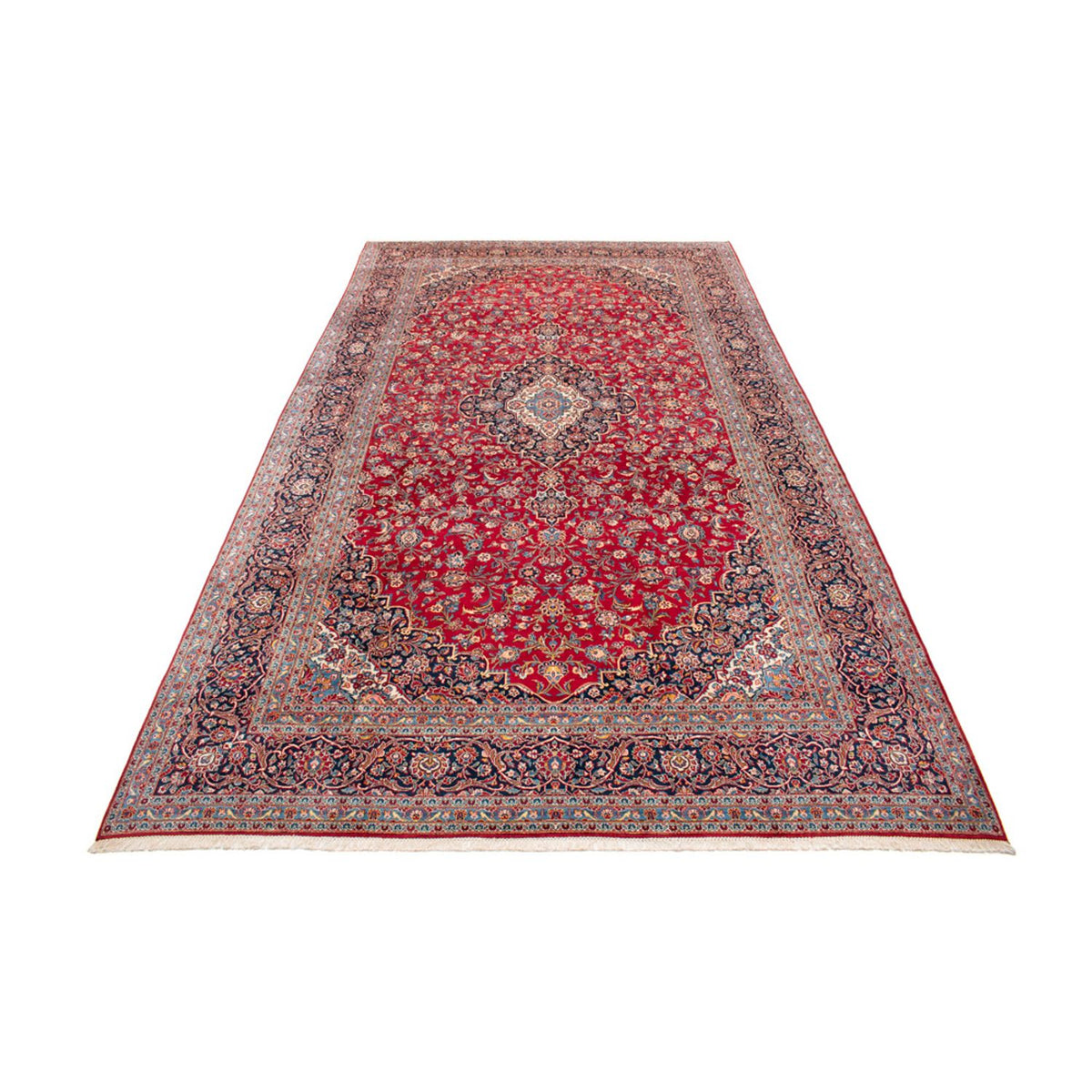 Tapis persan - Keshan - 525 x 302 cm - rouge
