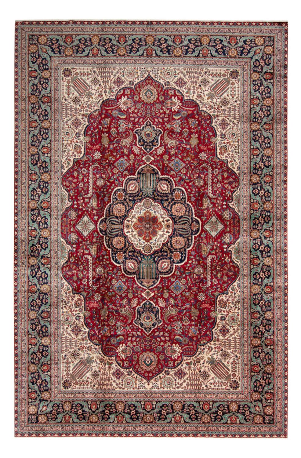 Tapis persan - Tabriz - 525 x 350 cm - rouge