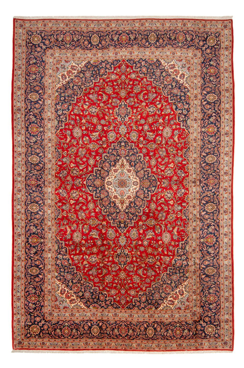 Tapis persan - Keshan - 467 x 296 cm - rouge