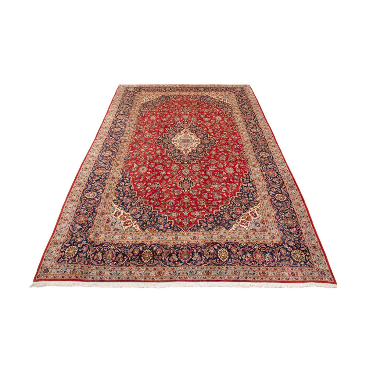 Tapis persan - Keshan - 467 x 296 cm - rouge