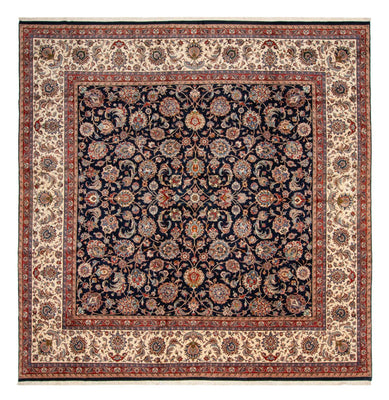 Tapis persan - Classique carré  - 388 x 388 cm - bleu foncé